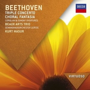 BEAUX ARTS TRIO, MENAHEM PRESSLER, GEWANDHAUSORCHESTER LEIPZIG, KURT MASUR-BEETHOVEN: TRIPLE CONCERTO; CHORAL FANTASIA