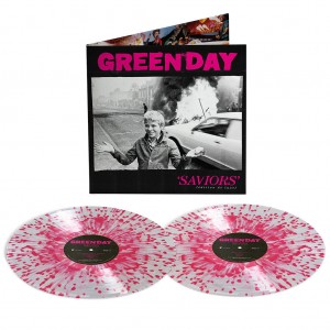 Green Day - Saviors (2024) (Deluxe) (Indie Exclusive) (2x Pink Clear Splatter Vinyl)