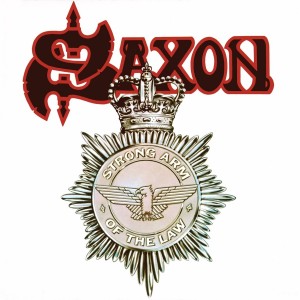 Saxon - Strong Arm Of The Law (1980) (White w/ Red & Black Splatter Vinyl)