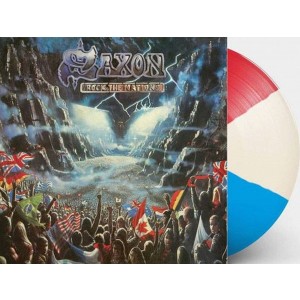 Saxon - Rock The Nations (1986) (Red White Blue Vinyl)