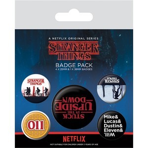 Stranger Things Upside Down Badge Pack
