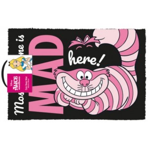 Alice In Wonderland We´re All Mad Here Door Mat