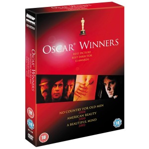 No Country For Old Men + American Beauty + A Beautiful Mind (3x DVD)