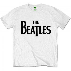 The Beatles Unisex T-Shirt: Drop T (White) (Medium)