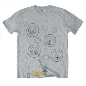 The Beatles Unisex T-Shirt: Bubbles (Heather Grey) (Large)
