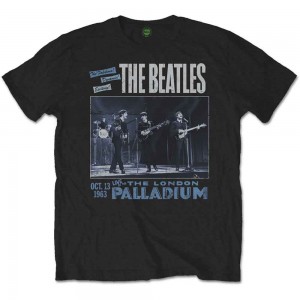 The Beatles Unisex T-Shirt: 1963 The Palladium (Black) (Medium)