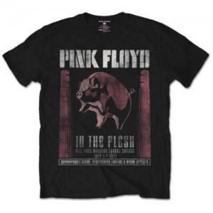 Pink Floyd Unisex T-Shirt: In the Flesh (Black) (X-Large)