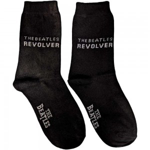 The Beatles Ladies Ankle Socks: Revolver (Black) (UK Size 4 - 7)