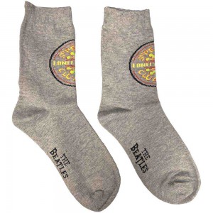 The Beatles Ladies Ankle Socks: Sgt Pepper (Grey) (UK Size 4 - 7)
