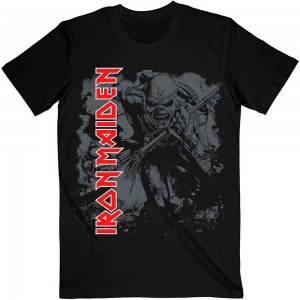 Iron Maiden Unisex T-Shirt: Hi-Contrast Trooper (Black) (Small)