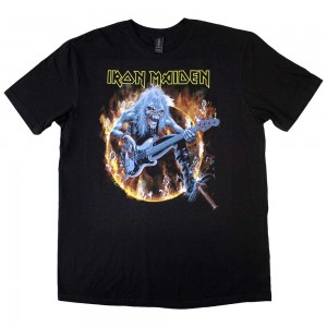 Iron Maiden Unisex T-Shirt: Fear Live Flames (Black) (XX-Large)