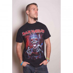 Iron Maiden Unisex T-Shirt: A Read Dead One (Black) (Medium)