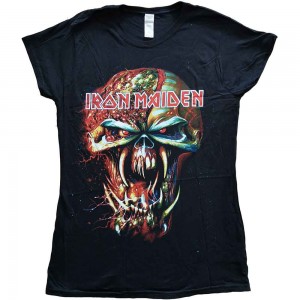 Iron Maiden Ladies T-Shirt: Final Frontier (Black) (Skinny Fit) (X-Large)