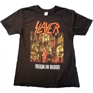 Slayer Unisex T-Shirt: Reign in Blood (Black) (X-Large)