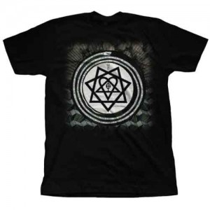 HIM Unisex T-Shirt: Album Symbols (Black) (Medium)