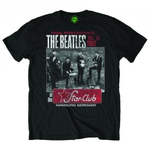 The Beatles Unisex T-Shirt: Star Club, Hamburg (Black) (Small)