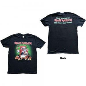 Iron Maiden Unisex T-Shirt: Deaf Sentence (Black) (Back Print) (XX-Large)