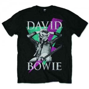 David Bowie Unisex T-Shirt: Thunder (Black) (XX-Large)
