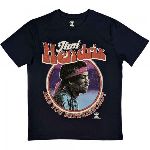 Jimi Hendrix Unisex T-Shirt: Are You Experienced (Navy Blue) (X-Large)