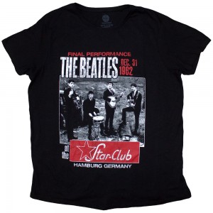 The Beatles Ladies T-Shirt: Star Club, Hamburg (Black) (X-Large)