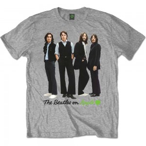 The Beatles Unisex T-Shirt: Iconic Colour (Grey) (Medium)