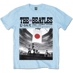 The Beatles Unisex T-Shirt: At the Budokan (Light Blue) (XX-Large)