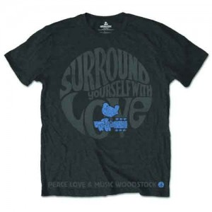 Woodstock Unisex T-Shirt: Surround Yourself (Charcoal Grey) (Medium)