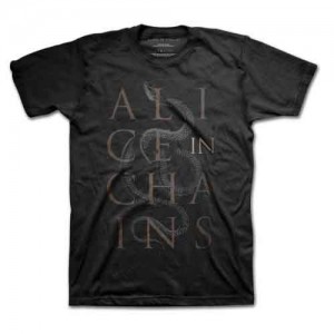 Alice In Chains Unisex T-Shirt: Snakes (Black) (XX-Large)