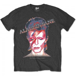 David Bowie Unisex T-Shirt: Aladdin Sane 1 (Black) (X-Large)