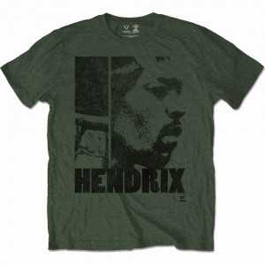 Jimi Hendrix Unisex T-Shirt: Let Me Live (Khaki Green) (X-Large)