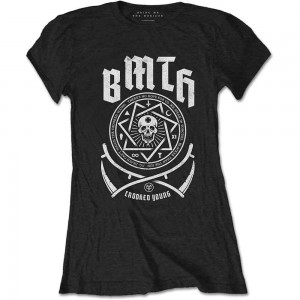 Bring Me The Horizon Ladies T-Shirt: Crooked (Black) (X-Large)