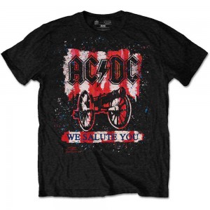 AC/DC Unisex T-Shirt: We Salute You Bold (Black) (XX-Large)