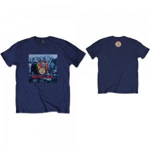 The Beatles Unisex T-Shirt: Sgt Pepper Blue (Navy Blue) (Back Print) (Small)