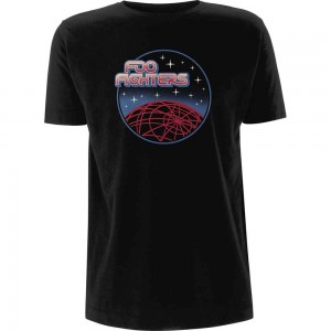 Foo Fighters Unisex T-Shirt: Vector Space (Black) (Medium)