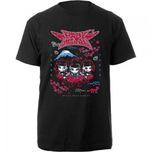 Babymetal Unisex T-Shirt: Pixel Tokyo (Black) (X-Large)