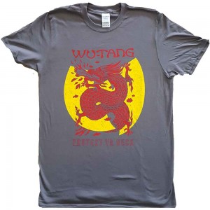 Wu-Tang Clan Unisex T-Shirt: Inferno (Charcoal Grey) (X-Large)