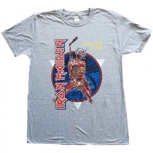Iron Maiden Unisex T-Shirt: Somewhere in Time (Grey) (XX-Large)