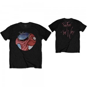Pink Floyd Unisex T-Shirt: The Wall Swallow (Black) (Back Print) (Medium)