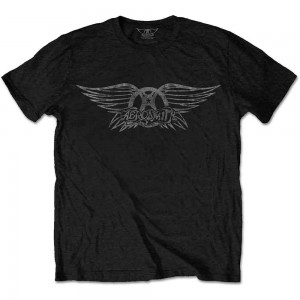 Aerosmith Unisex T-Shirt: Vintage Logo (Black) (XX-Large)