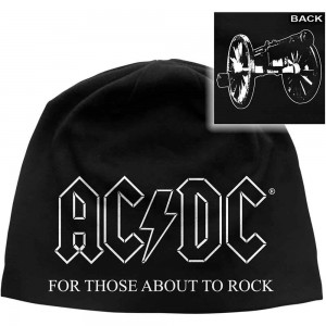 AC/DC Unisex Beanie Hat: For Those About To Rock (Black)