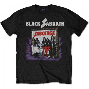 Black Sabbath Unisex T-Shirt: Sabotage Vintage (Black) (Small)