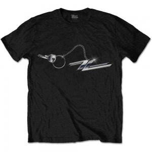ZZ Top Unisex T-Shirt: Hot Rod Keychain (Black) (Medium)