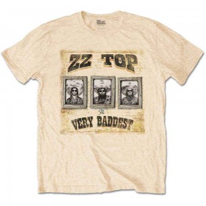 ZZ Top Unisex T-Shirt: Very Baddest (Vegas Gold) (Medium)