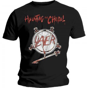 Slayer Unisex T-Shirt: Haunting the Chapel (Black) (X-Large)