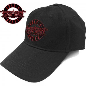 Guns N´ Roses Unisex Baseball Cap: Red Circle Logo (Black)