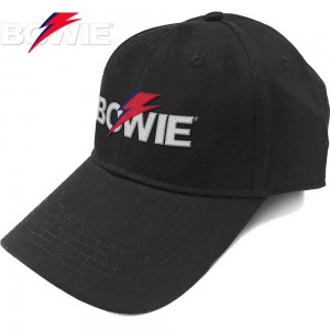 David Bowie Unisex Baseball Cap: Aladdin Sane Bolt Logo (Black)