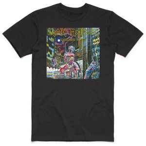 Iron Maiden Unisex T-Shirt: Somewhere in Time Box (Black) (XX-Large)