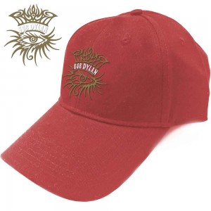 Bob Dylan Unisex Baseball Cap: Eye Icon (Red)