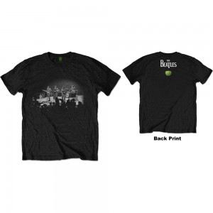 The Beatles Unisex T-Shirt: Live in DC (Black) (Back Print) (Large)