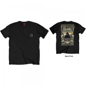 Pink Floyd Unisex Retail Pack T-Shirt: Carnegie Hall (Black) (Back Print) (Small)